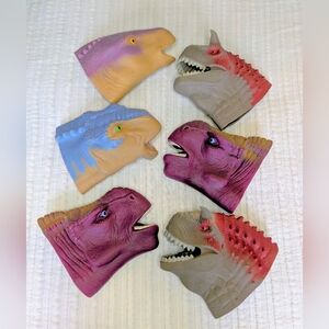 Vintage Happy Meal Dinosaur Hand Puppets Set 2000